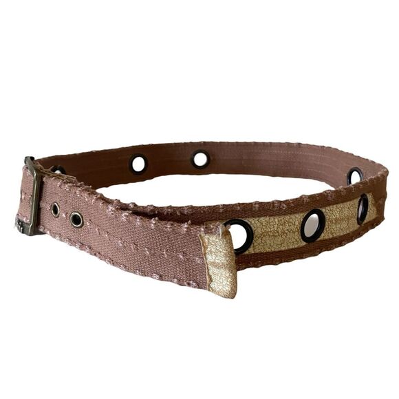 Vintage Brown Canvas Belt Size 9 - Picture 5 of 6